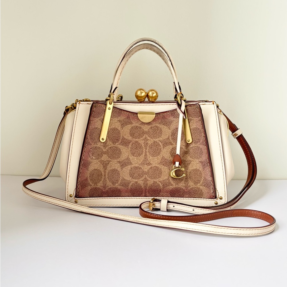 COACH Kisslock Dreamer 21 in Signature Canvas White